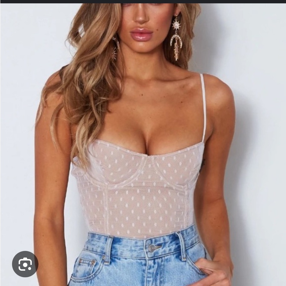 WHITE FOX No looking back body suit NWT